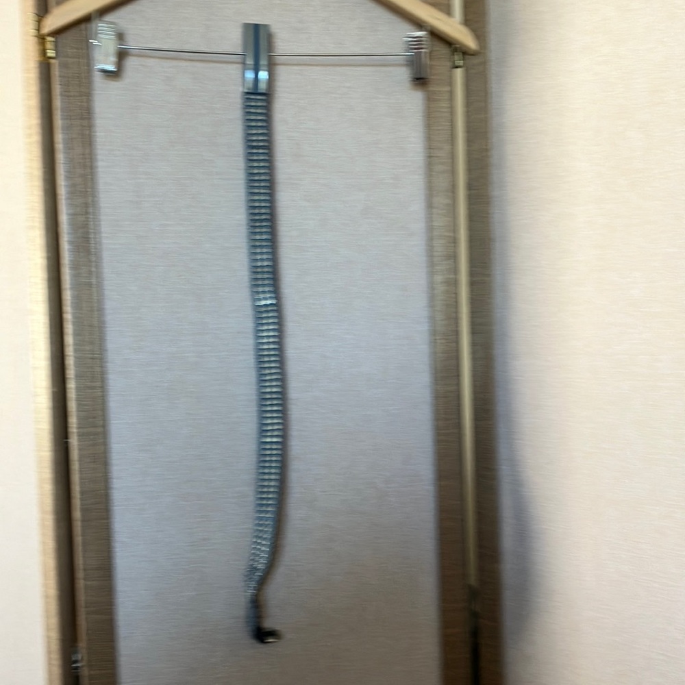 Silver and Black stretch Belt